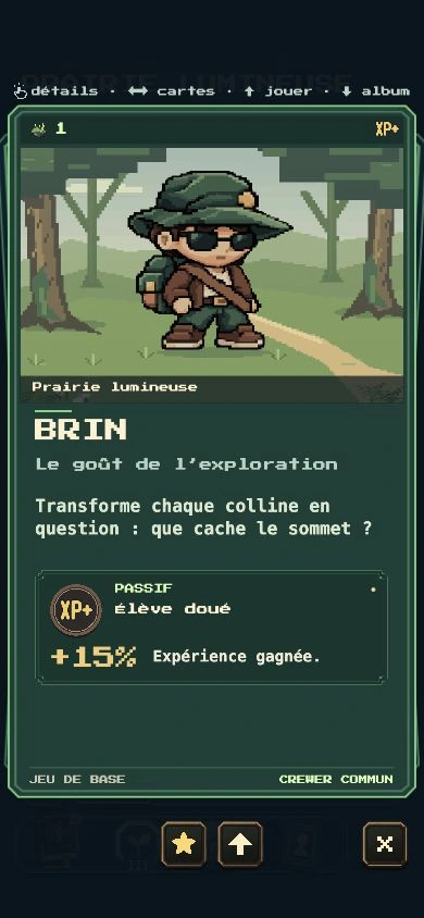 Recto de la carte de Brin
